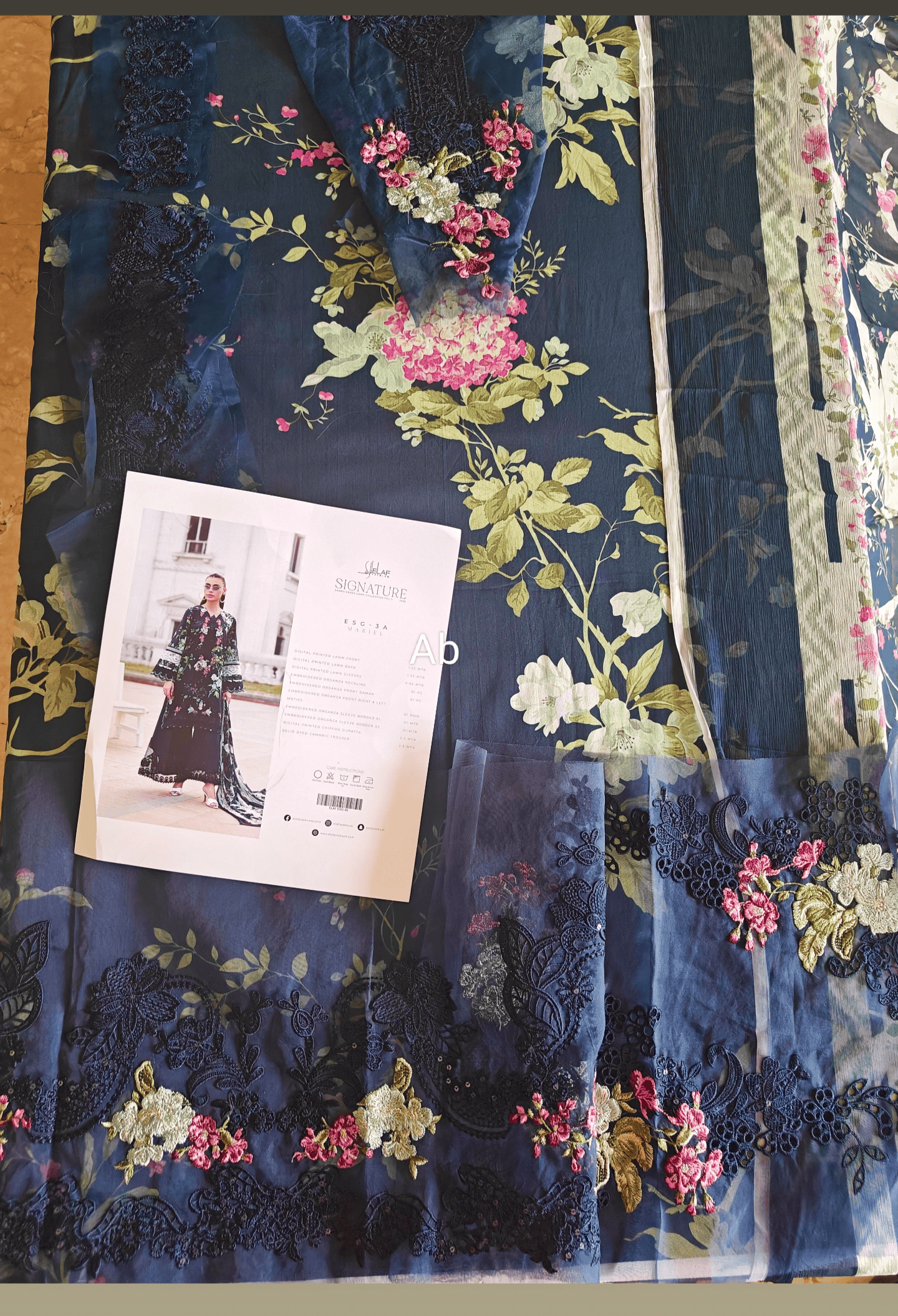 Hot🔥Seller/Open Pic/Elaf Signature Lawn/Vol 2/ESG-3A MARIEL
