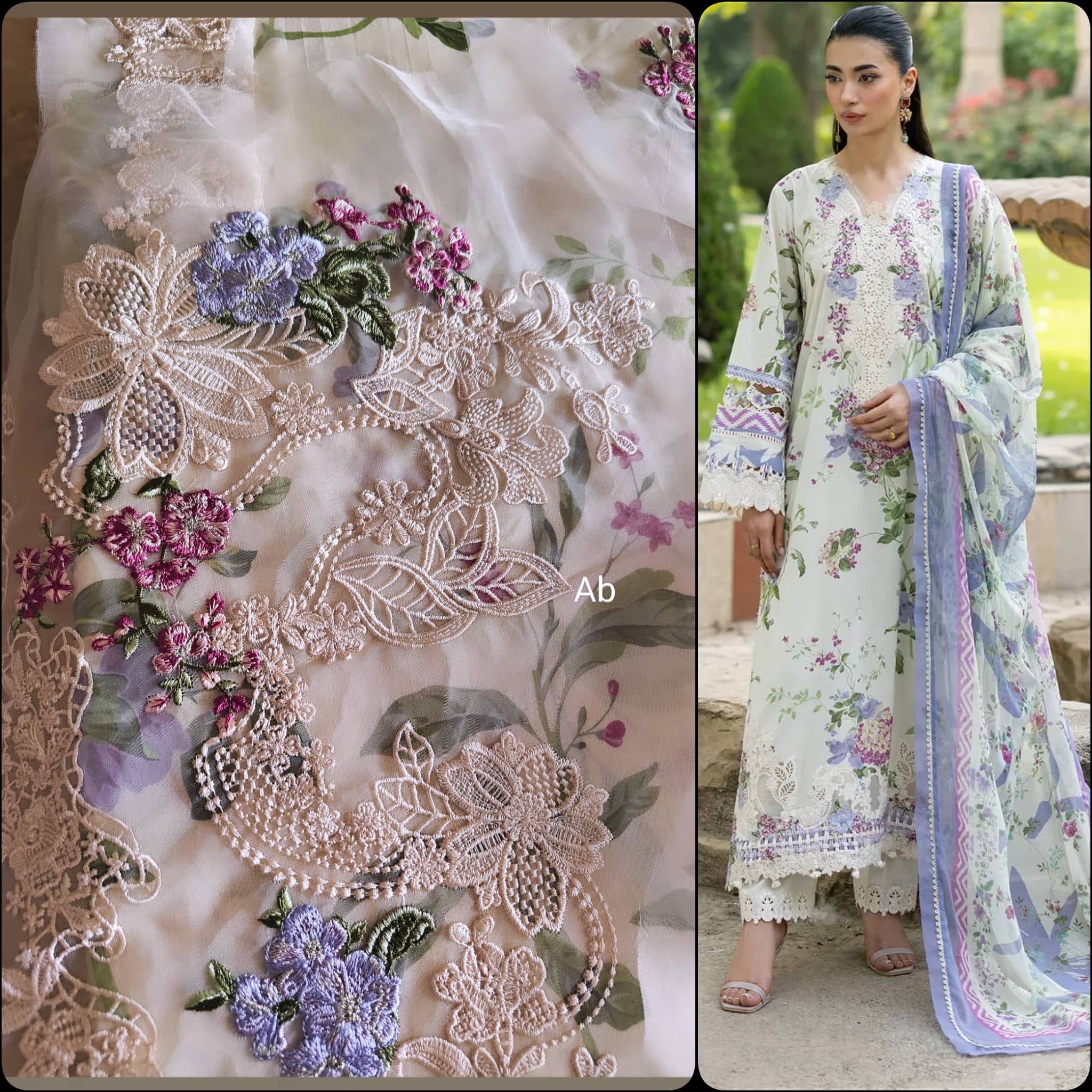 Hot🔥Seller/Open Pic/Elaf Signature Lawn/Vol 2/ESG-3B KATIE