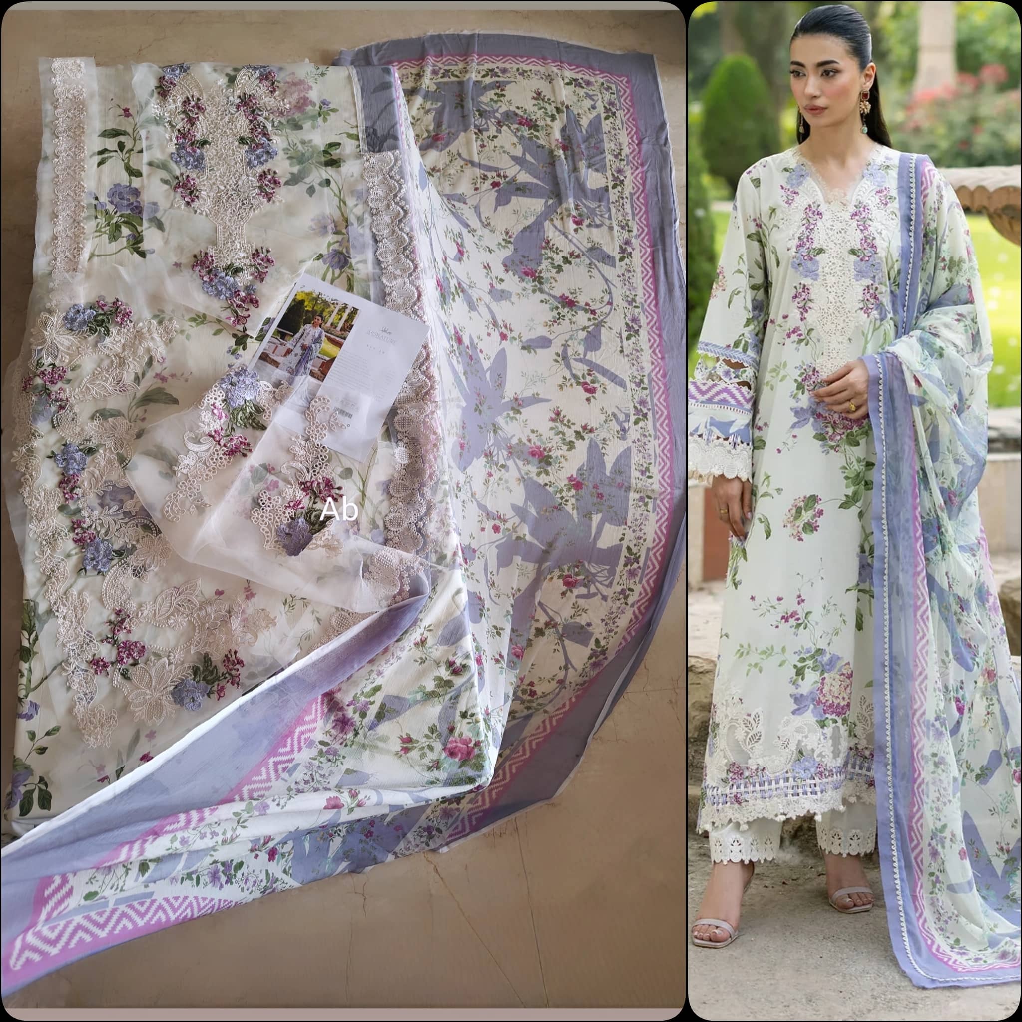 Hot🔥Seller/Open Pic/Elaf Signature Lawn/Vol 2/ESG-3B KATIE