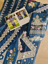 Open Pic/Elaf Luxury Lawn 25/ELH-2A ZIVA/Teal Blue