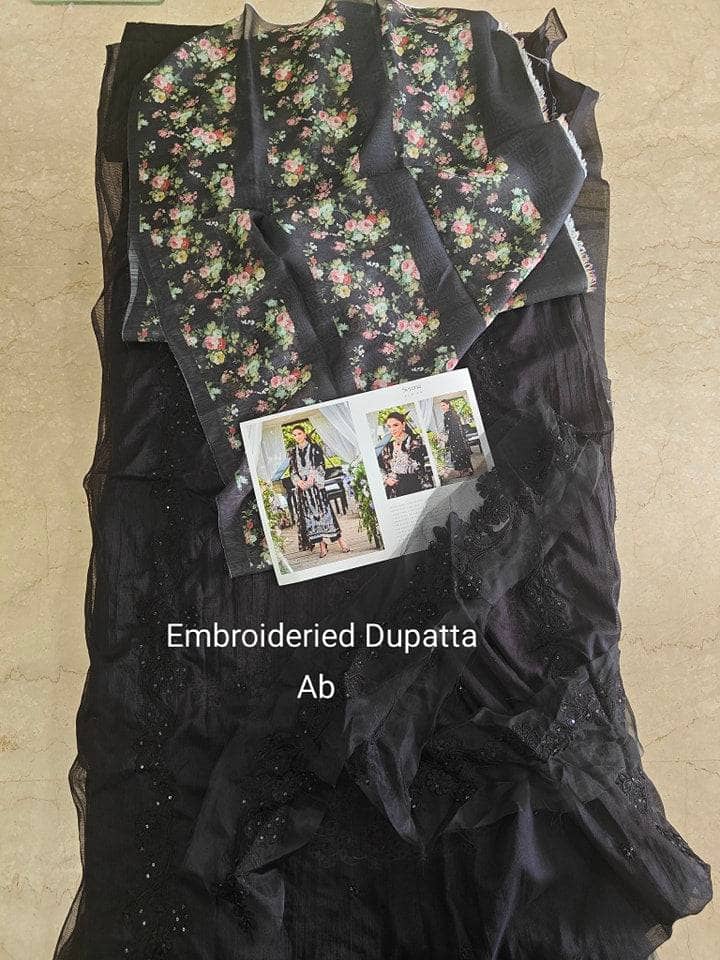 Open Pic/Elaf Luxury Lawn 25/ELH-6A SERENA/Black