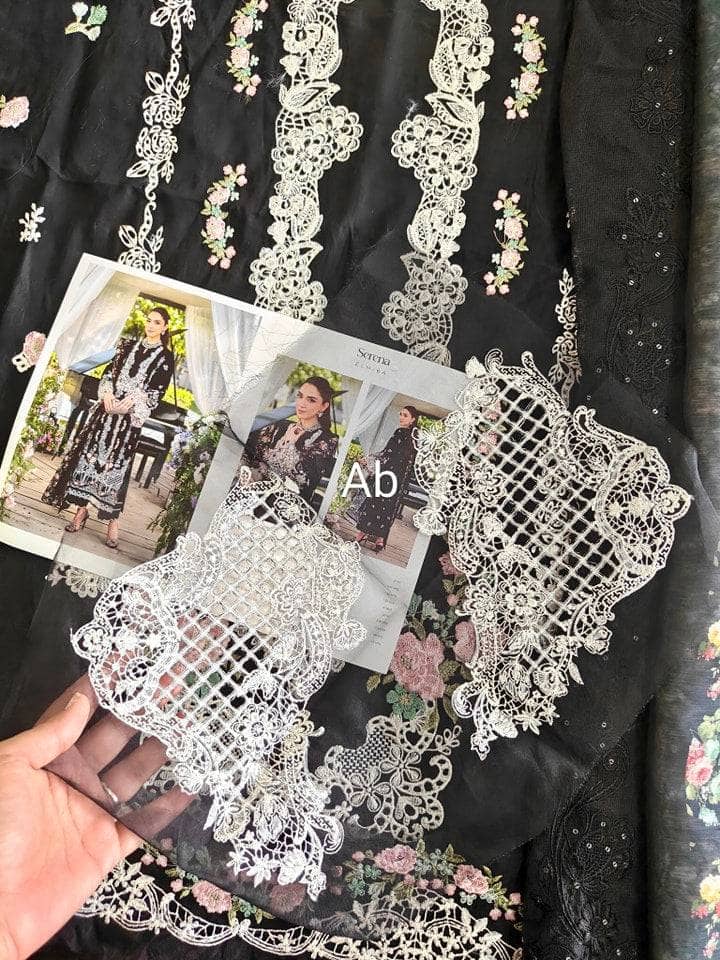 Open Pic/Elaf Luxury Lawn 25/ELH-6A SERENA/Black