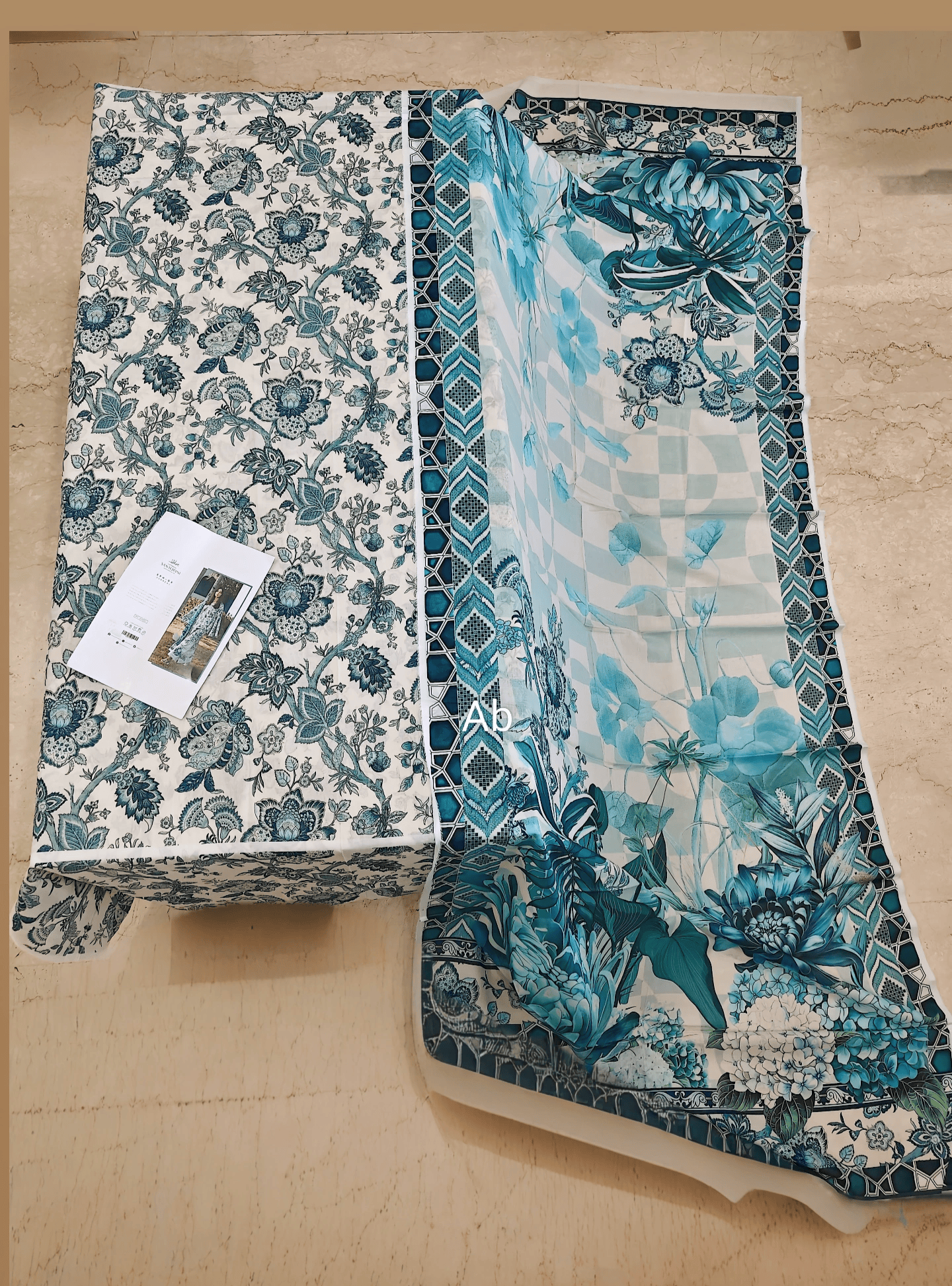 Open Pic/Elaf Santorini Prints Voil Dupatta/EPN-05 SURREAL