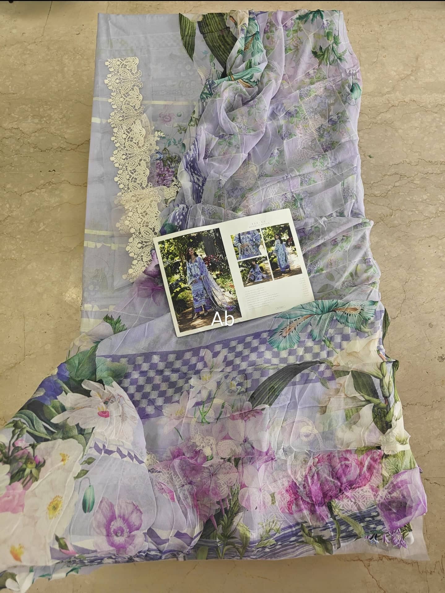 Open Pic/Elaf Signature Lawn/ESA-6A/Moonlit Petals