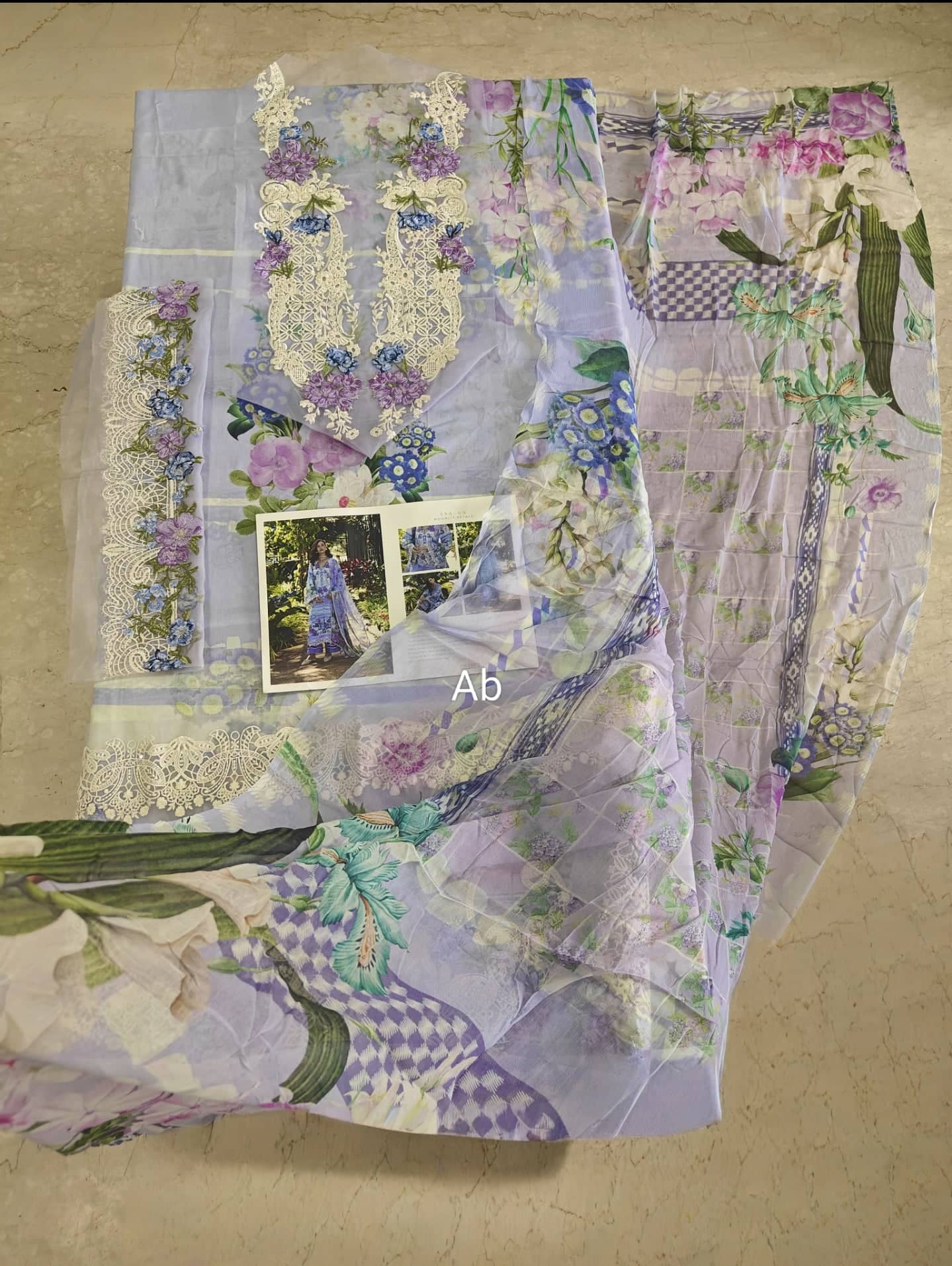 Open Pic/Elaf Signature Lawn/ESA-6A/Moonlit Petals