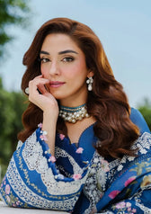 Elaf Luxury Lawn 25/ELH-2A ZIVA/Teal Blue