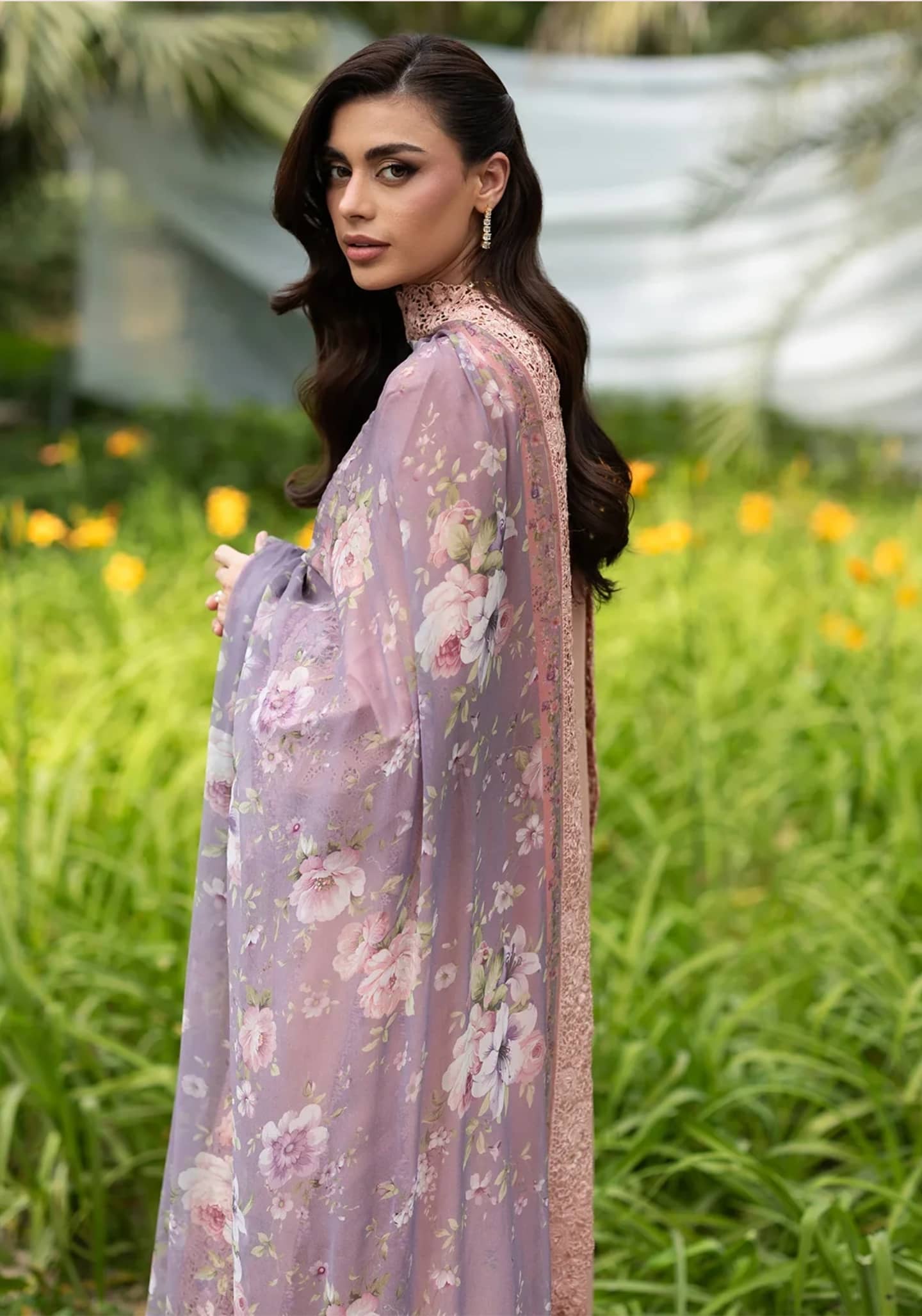 Elaf Premium Lawn 26/Vol 2/ELQ-6A BLUSHING ROSE