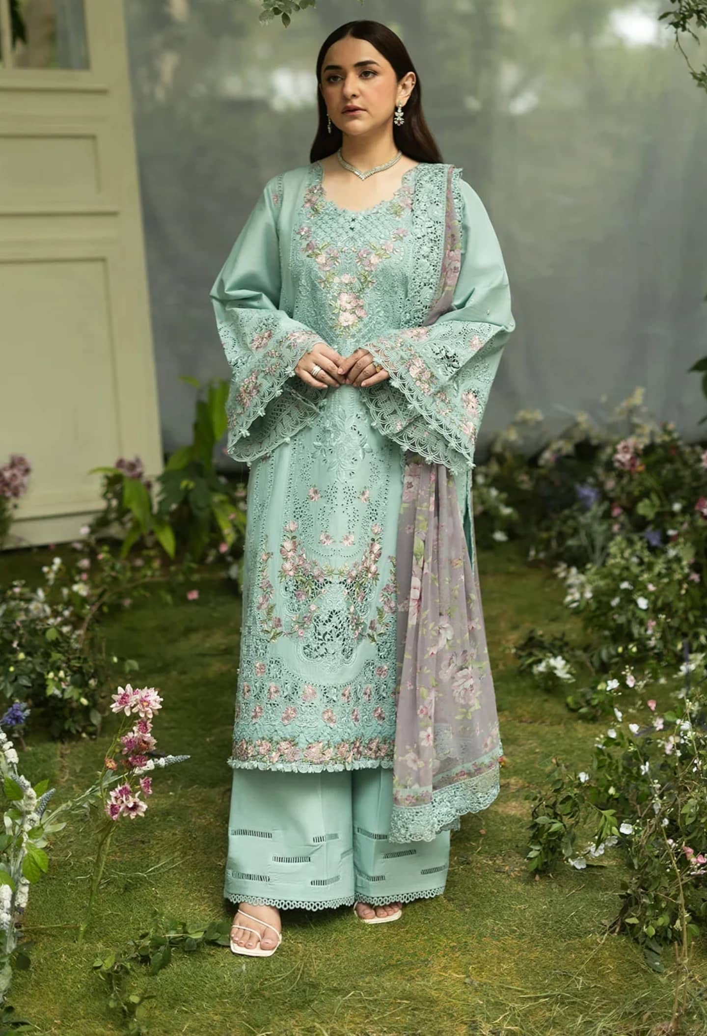 Elaf Premium Lawn 26/Vol 2/ELQ-6B MINT STORY