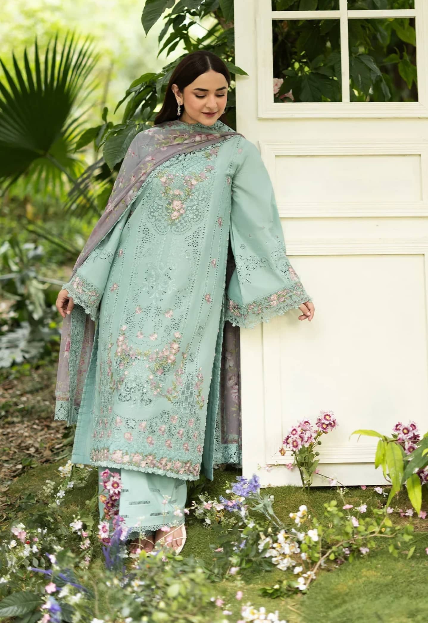 Elaf Premium Lawn 26/Vol 2/ELQ-6B MINT STORY