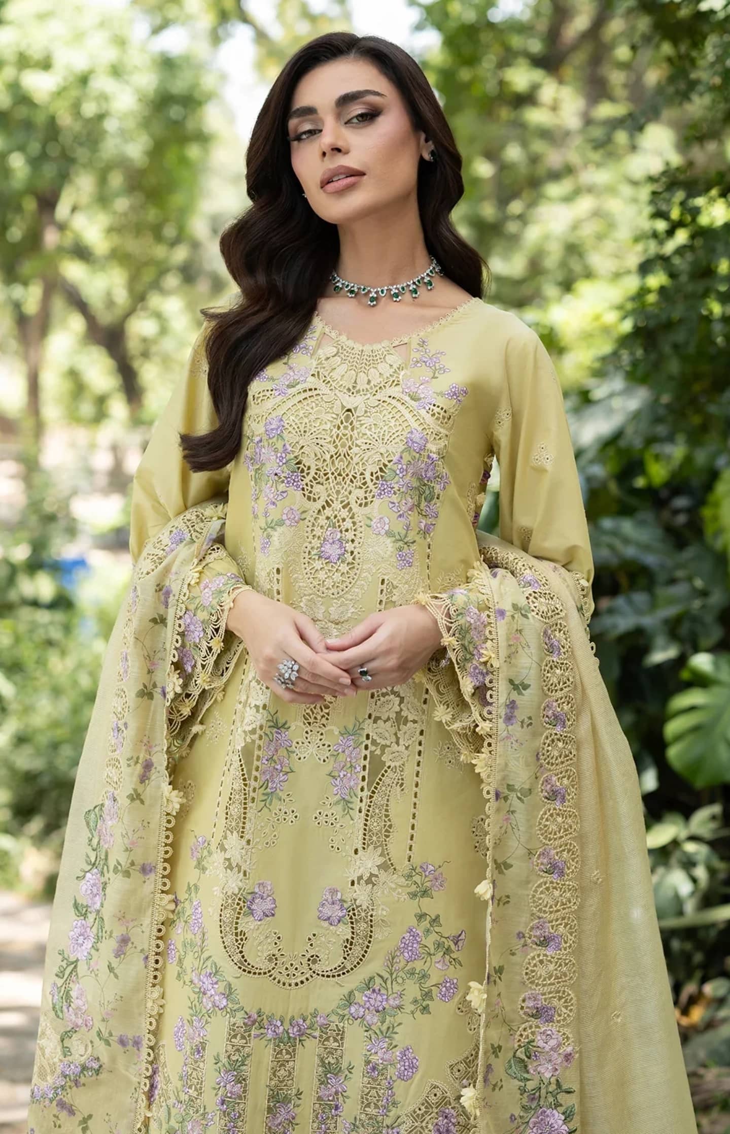 Elaf Premium Lawn 26/Vol 2/ELQ-7A BUTTER YELLOW