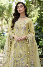 Elaf Premium Lawn 26/Vol 2/ELQ-7A BUTTER YELLOW
