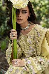 Elaf Premium Lawn 26/Vol 2/ELQ-7A BUTTER YELLOW