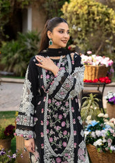 Elaf Premium Luxury Lawn 25/ELM-04 MAHJABEEN/Black