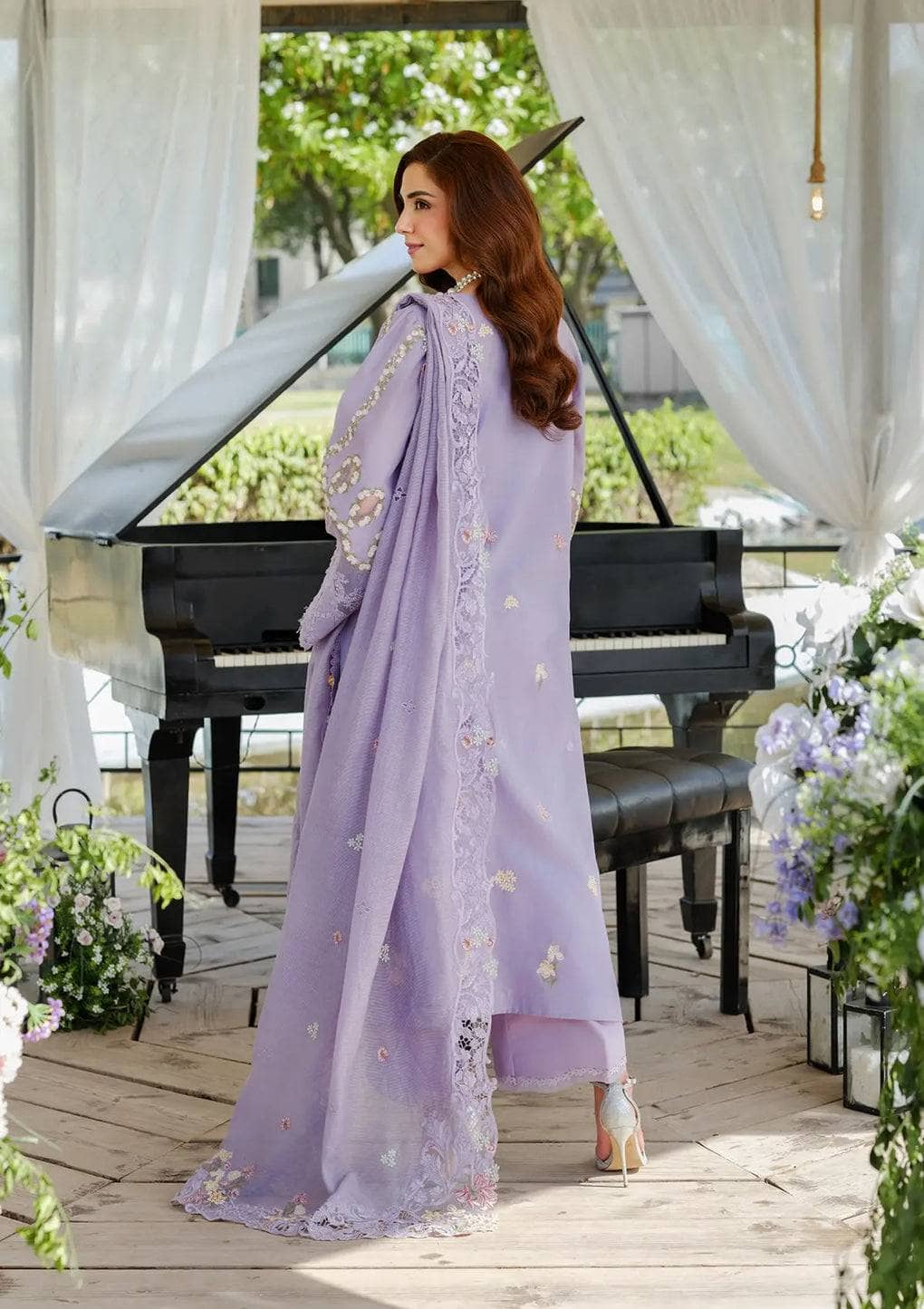 Restocked/Elaf Luxury Lawn 25/ELH-3A PARIS HUES/Lilac