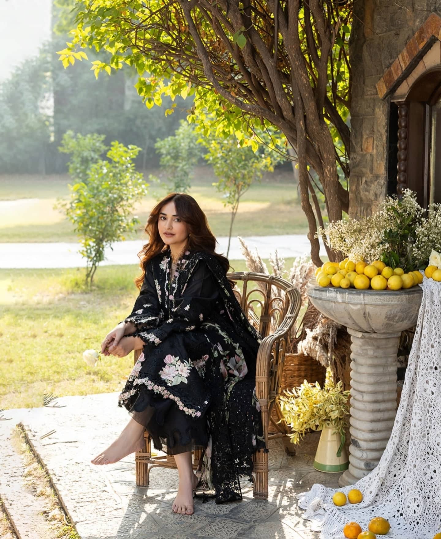 Restocked/Elaf Premium Lawn 26/ELY-2B MIDNIGHT BLOSSOM