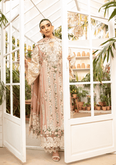 Restocked/Elaf Premium Luxury Lawn 25/ELM-12 SHAHANA/Tea Pink
