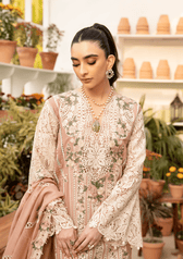 Restocked/Elaf Premium Luxury Lawn 25/ELM-12 SHAHANA/Tea Pink