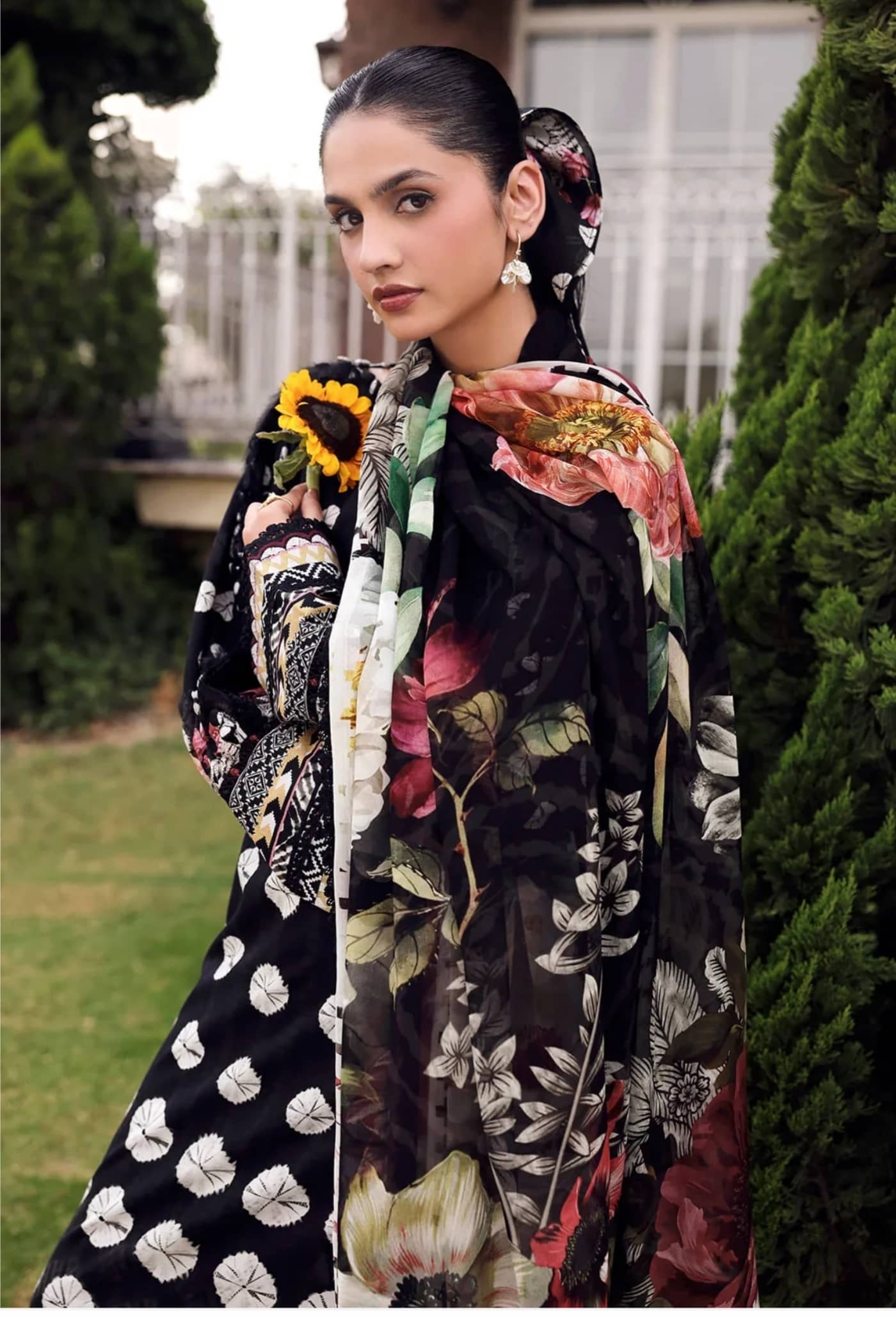Elaf Belladore Prints Voil Dupatta/EPA-1B QUEEN