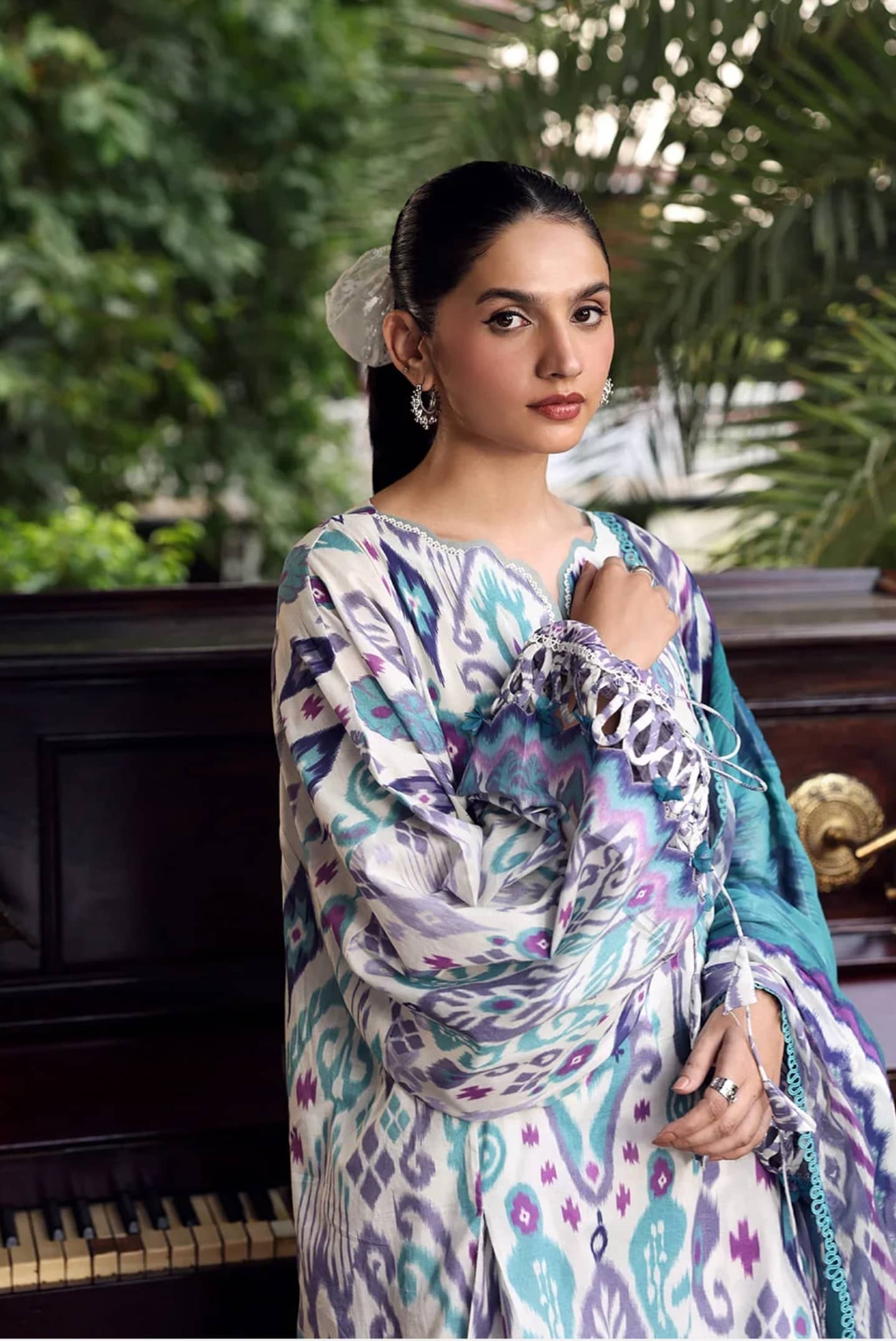 Elaf Belladore Prints Voil Dupatta/EPA-2A PRISM