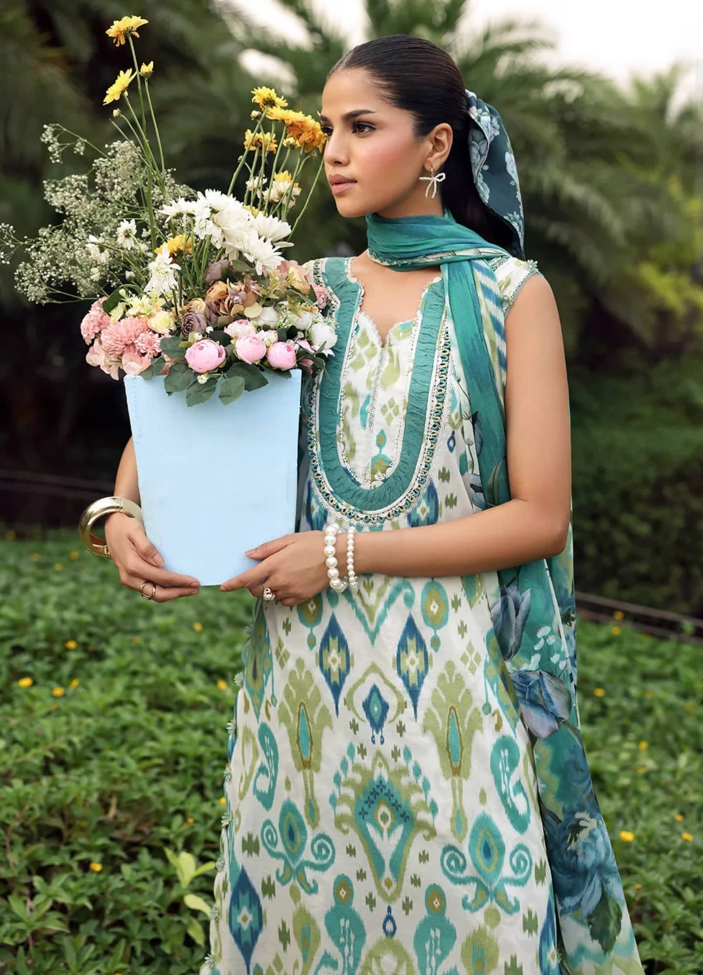 Elaf Belladore Prints Voil Dupatta/EPA-2B JUNE