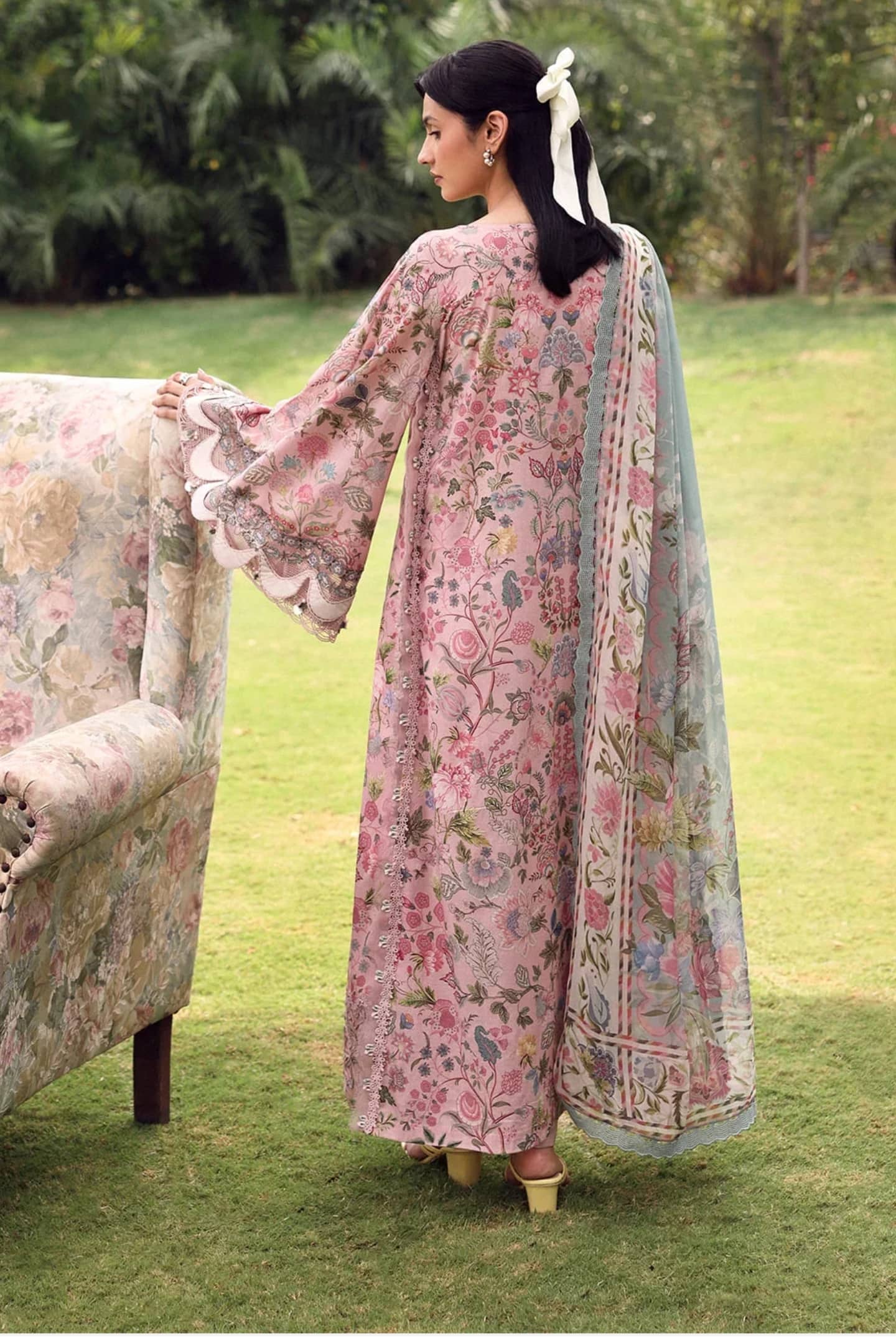 Elaf Belladore Prints Voil Dupatta/EPA-3A CHESSA