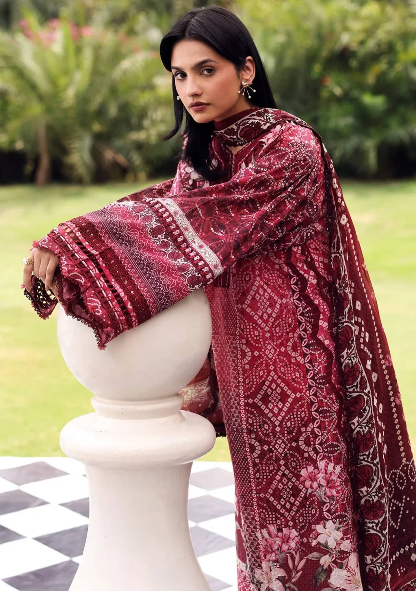 Elaf Belladore Prints Voil Dupatta/EPA-5B MONTROSE