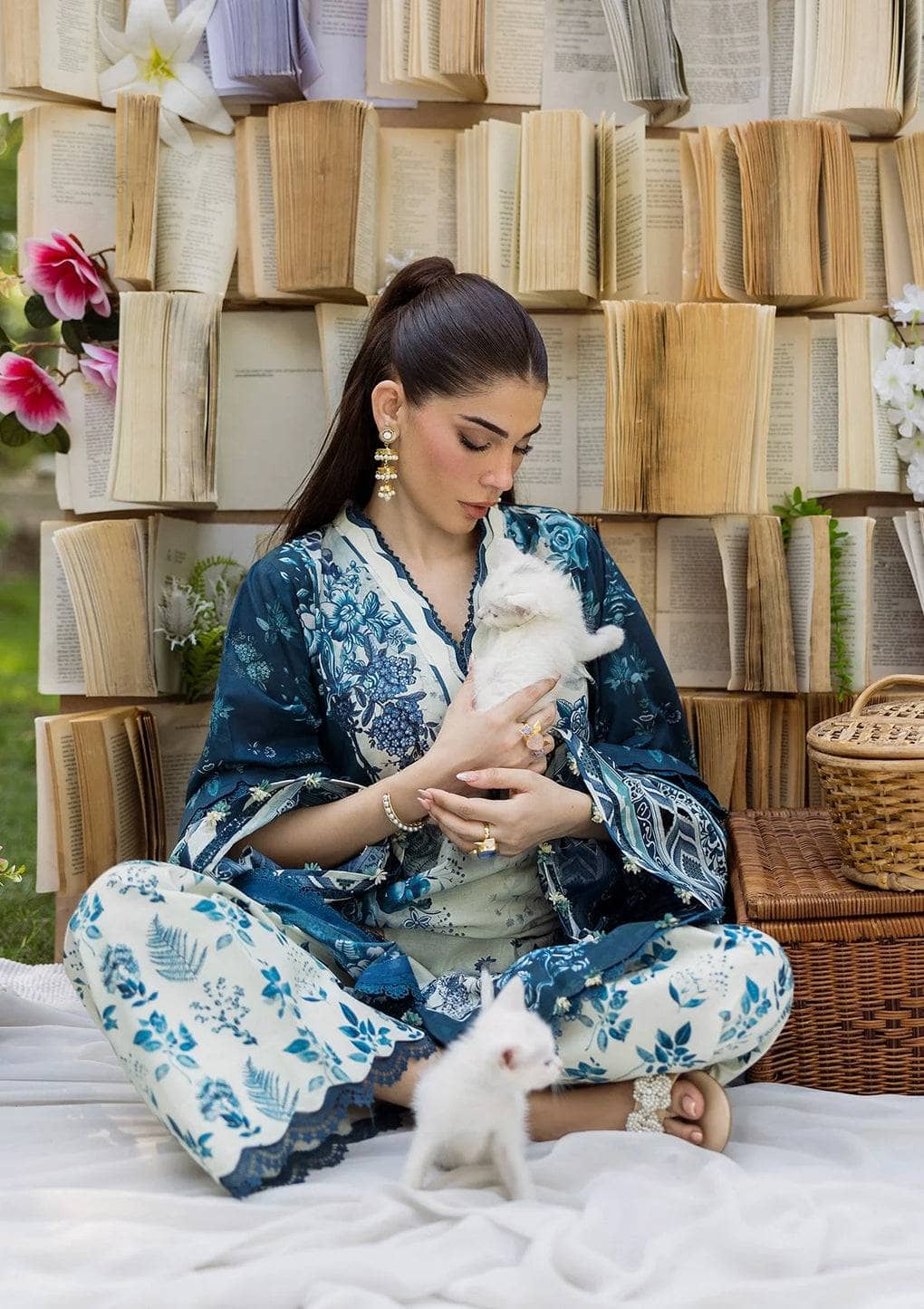 Elaf Prints Chiffon Dupatta Collection/ECD-7A FLOREYA