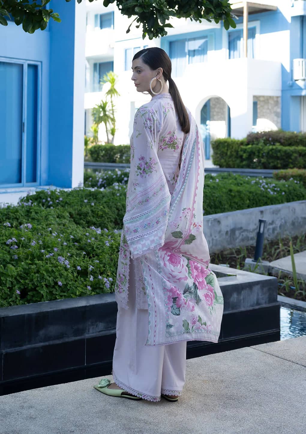 Elaf Santorini Prints Voil Dupatta/EPN-4B DOLL ME UP