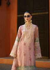 Elaf Signature Lawn 25/ETS-01B/Pink Petal
