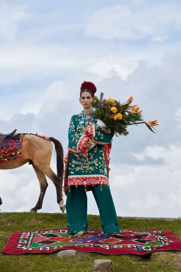 Elan Kashmee Luxury Lawn 26/DEODAR (EL26-12 A)