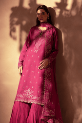 Emaan Adeel Selene Korean Raw Silk/Flora
