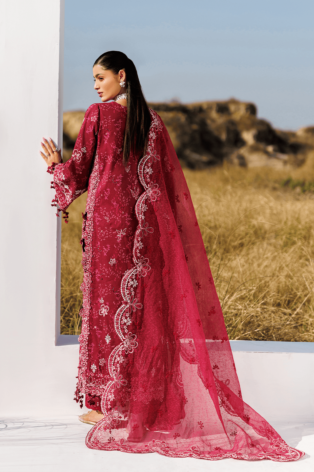 Emaan Adeel Sunlit Groove/Formal Lawn/Radiant Rose