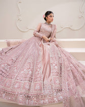 Faiza Saqlain Chiffon Pakistani Suit Faiza Saqlain Rua Wedding Formals/Dusty Pink/Leyan