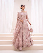 Faiza Saqlain Chiffon Pakistani Suit Faiza Saqlain Rua Wedding Formals/Dusty Pink/Leyan