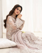 Faiza Saqlain Chiffon Pakistani Suit Faiza Saqlain Rua Wedding Formals/Dusty Rose/Ela