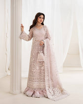 Faiza Saqlain Chiffon Pakistani Suit Faiza Saqlain Rua Wedding Formals/Dusty Rose/Ela
