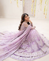 Faiza Saqlain Chiffon Pakistani Suit Faiza Saqlain Rua Wedding Formals/Lilac/Pinar