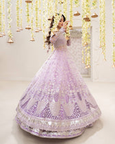 Faiza Saqlain Chiffon Pakistani Suit Faiza Saqlain Rua Wedding Formals/Lilac/Pinar