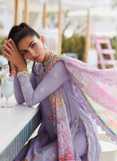 Restocked/Farah Talib Aziz Lawn 25/Liliana Lavender