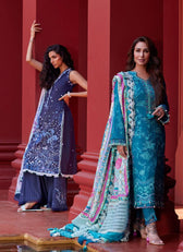 Farah Talib Aziz Lawn Pakistani Suits Farah Talib Aziz Suay/Izia Blue