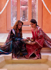 Farah Talib Aziz Lawn Pakistani Suits Restocked/Farah Talib Aziz Suay/Enzo Red