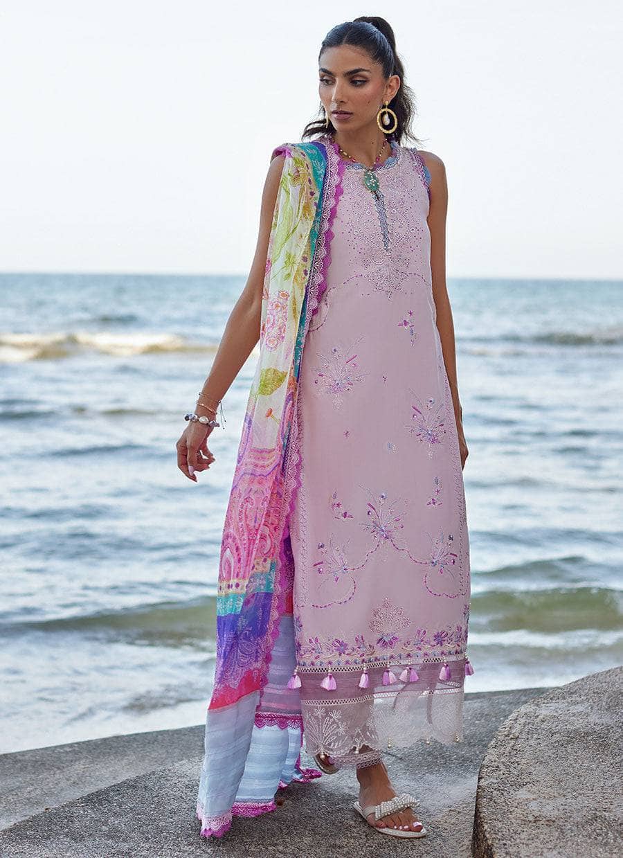 Farah Talib Aziz Lawn Pakistani Suits Restocked/Farah Talib Aziz Suay/IZUMI PINK