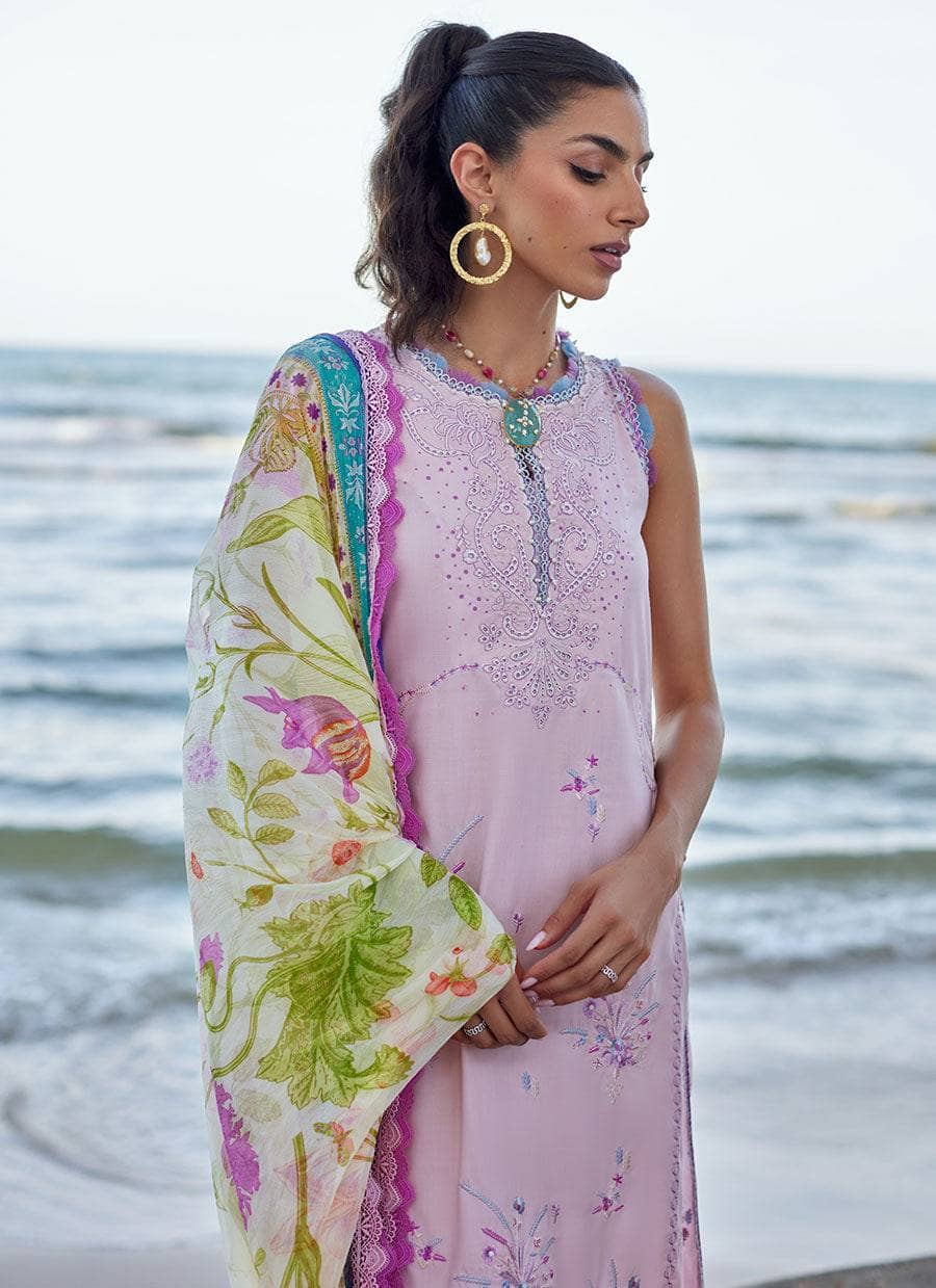 Farah Talib Aziz Lawn Pakistani Suits Restocked/Farah Talib Aziz Suay/IZUMI PINK
