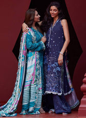 Farah Talib Aziz Lawn Pakistani Suits Restocked/Farah Talib Aziz Suay/Moana Teal