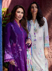 Farah Talib Aziz Lawn Pakistani Suits Restocked/Farah Talib Aziz Suay/Yuri Purple