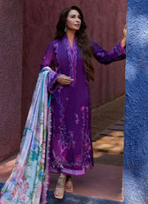 Farah Talib Aziz Lawn Pakistani Suits Restocked/Farah Talib Aziz Suay/Yuri Purple