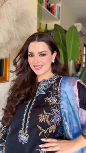 Spotted in Farah Talib Aziz Lawn/Belle Black/Black