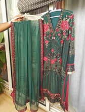 Ready To Wear/Stitched Flossie Embroidered Chiffon Collection/Luxury Edition Vol-5/Ruby Woa