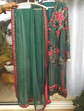 Ready To Wear/Stitched Flossie Embroidered Chiffon Collection/Luxury Edition Vol-5/Ruby Woa