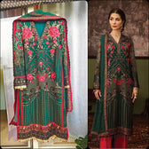 Ready To Wear/Stitched Flossie Embroidered Chiffon/Size L/Ruby Woa
